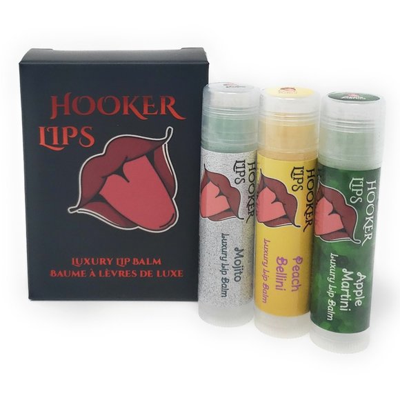 Hooker Lips Luxury Lip Balm Party Drinks II Variety 3 Pack - Picture 1 of 3